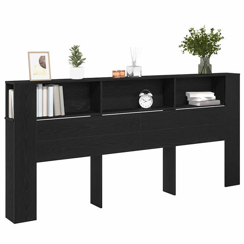 vidaXL Headboard Cabinet 220 x 18,5 x 104,5 cm Engineered wood