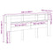 vidaXL Headboard Cabinet 220 x 18,5 x 104,5 cm Engineered wood