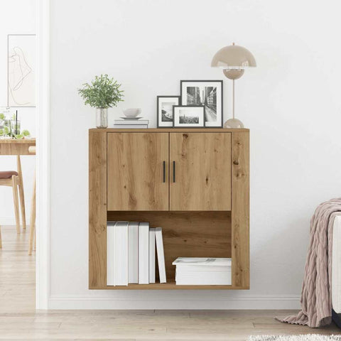 vidaXL Wall Cabinet Artisan oak 80 x 33 x 80 cm Engineered wood