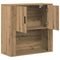 vidaXL Wall Cabinet Artisan oak 80 x 33 x 80 cm Engineered wood