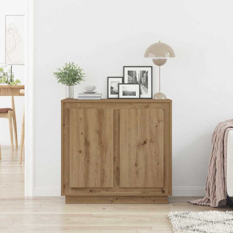 vidaXL Sideboard Artisan oak 80 x 34 x 75 cm Engineered wood