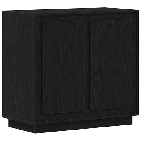 vidaXL Sideboard Black oak 80 x 34 x 75 cm Engineered wood
