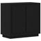 vidaXL Sideboard Black oak 80 x 34 x 75 cm Engineered wood