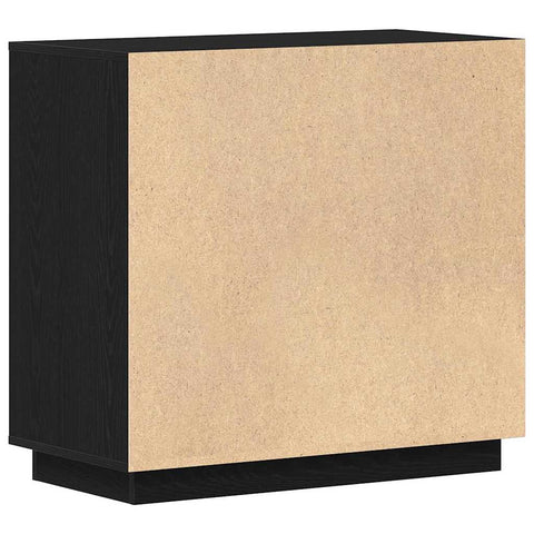 vidaXL Sideboard Black oak 80 x 34 x 75 cm Engineered wood