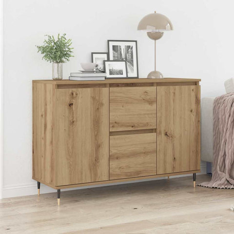 vidaXL Sideboard Artisan oak 101.5 x 35 x 70 cm Engineered wood