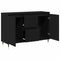 vidaXL Sideboard Black oak 101.5 x 35 x 70 cm Engineered wood