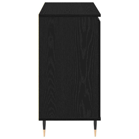 vidaXL Sideboard Black oak 101.5 x 35 x 70 cm Engineered wood
