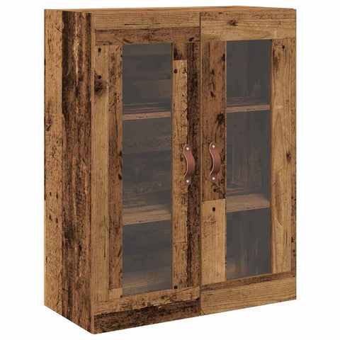 vidaXL Wall-mounted Cabinet Old wood 69.5 x 34 x 90 cm Engineered wood