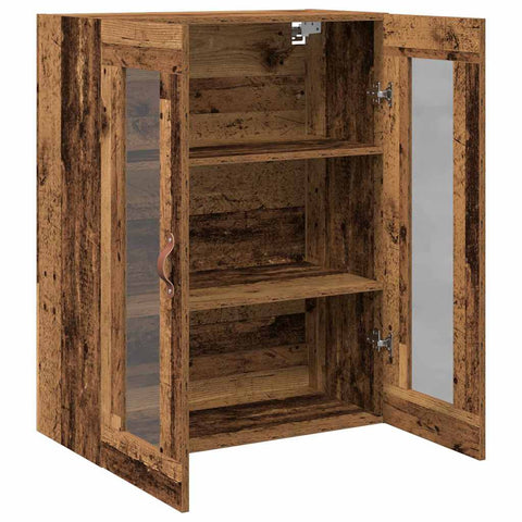vidaXL Wall-mounted Cabinet Old wood 69.5 x 34 x 90 cm Engineered wood
