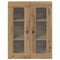 vidaXL Wall-mounted Cabinet Wall-mounted Artisan oak 69.5 x 34 x 90 cm