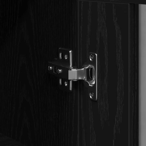 vidaXL Wall-mounted Cabinet Wall-mounted Black oak 69.5 x 34 x 90 cm