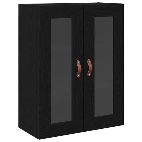 vidaXL Wall-mounted Cabinet Wall-mounted Black oak 69.5 x 34 x 90 cm
