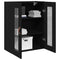 vidaXL Wall-mounted Cabinet Wall-mounted Black oak 69.5 x 34 x 90 cm
