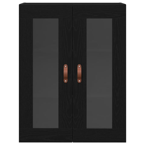 vidaXL Wall-mounted Cabinet Wall-mounted Black oak 69.5 x 34 x 90 cm