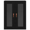 vidaXL Wall-mounted Cabinet Wall-mounted Black oak 69.5 x 34 x 90 cm