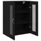 vidaXL Wall-mounted Cabinet Wall-mounted Black oak 69.5 x 34 x 90 cm