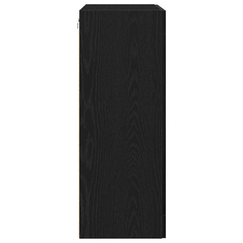 vidaXL Wall-mounted Cabinet Wall-mounted Black oak 69.5 x 34 x 90 cm