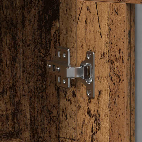 vidaXL Wall-mounted Cabinet Old wood 69.5 x 34 x 90 cm Engineered wood