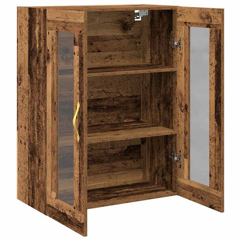 vidaXL Wall-mounted Cabinet Old wood 69.5 x 34 x 90 cm Engineered wood