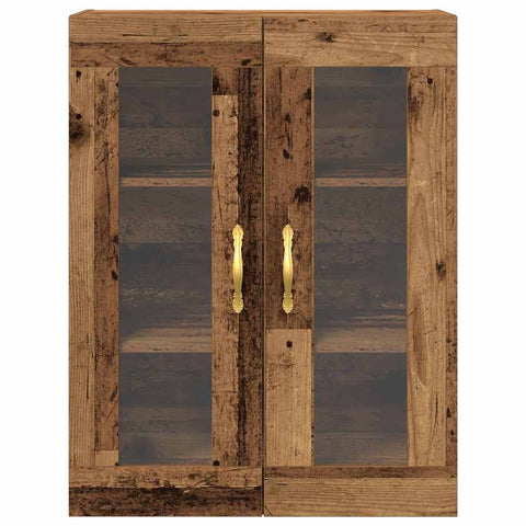 vidaXL Wall-mounted Cabinet Old wood 69.5 x 34 x 90 cm Engineered wood
