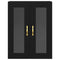 vidaXL Wall-mounted Cabinet Wall-mounted Black oak 69.5 x 34 x 90 cm