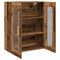 vidaXL Wall-mounted Cabinet Old wood 69.5 x 34 x 90 cm Engineered wood
