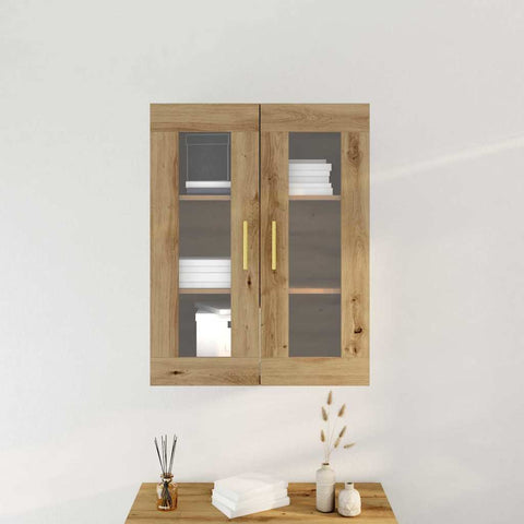 vidaXL Wall-mounted Cabinet Wall-mounted Artisan oak 69.5 x 34 x 90 cm
