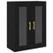 vidaXL Wall-mounted Cabinet Wall-mounted Black oak 69.5 x 34 x 90 cm
