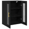 vidaXL Wall-mounted Cabinet Wall-mounted Black oak 69.5 x 34 x 90 cm
