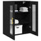 vidaXL Wall-mounted Cabinet Wall-mounted Black oak 69.5 x 34 x 90 cm