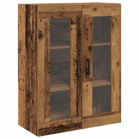 vidaXL Wall-mounted Cabinet Old wood 69.5 x 34 x 90 cm Engineered wood