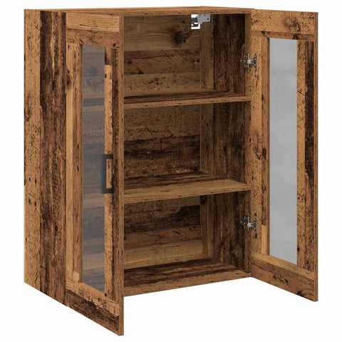 vidaXL Wall-mounted Cabinet Old wood 69.5 x 34 x 90 cm Engineered wood