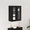 vidaXL Wall-mounted Cabinet Wall-mounted Black oak 69.5 x 34 x 90 cm