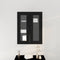 vidaXL Wall-mounted Cabinet Wall-mounted Black oak 69.5 x 34 x 90 cm