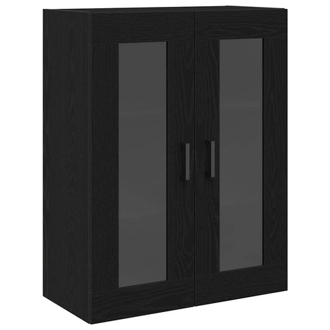vidaXL Wall-mounted Cabinet Wall-mounted Black oak 69.5 x 34 x 90 cm