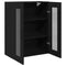 vidaXL Wall-mounted Cabinet Wall-mounted Black oak 69.5 x 34 x 90 cm