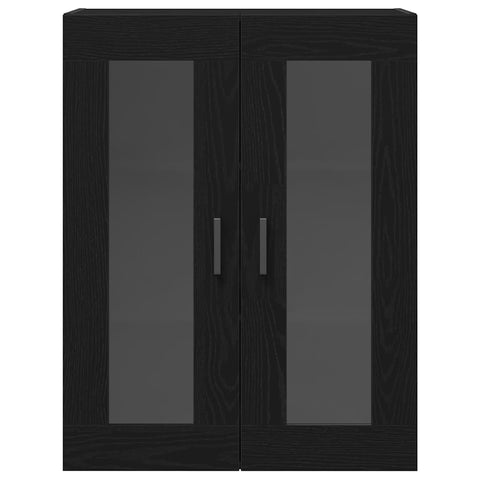 vidaXL Wall-mounted Cabinet Wall-mounted Black oak 69.5 x 34 x 90 cm