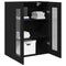 vidaXL Wall-mounted Cabinet Wall-mounted Black oak 69.5 x 34 x 90 cm