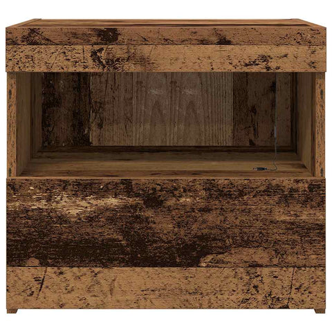 vidaXL Bedside Cabinet Old wood 50 x 40 x 45 cm Engineered wood