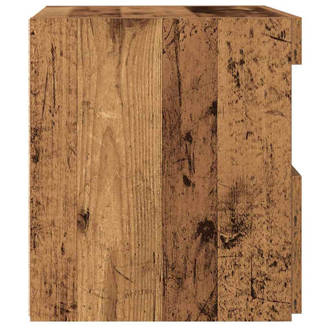 vidaXL Bedside Cabinet 2 pcs Old wood 50 x 40 x 45 cm Engineered wood