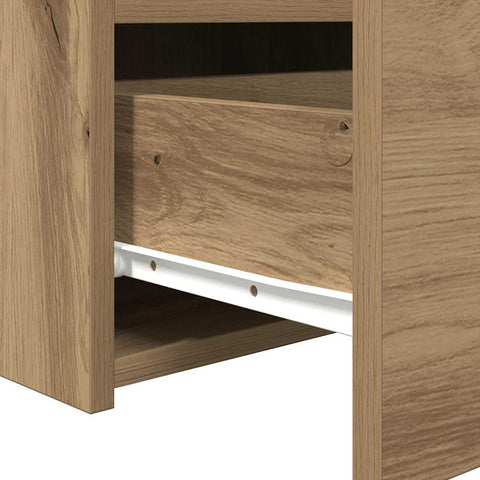 vidaXL Bedside Cabinet Artisan oak 50 x 40 x 45 cm Engineered wood