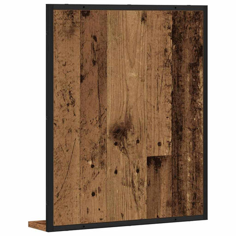 vidaXL Bathroom Mirror Old wood 50 x 12 x 60 cm Engineered Wood