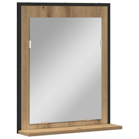 vidaXL Bathroom Mirror Artisan oak 50 x 12 x 60 cm Engineered Wood