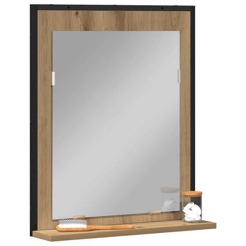 vidaXL Bathroom Mirror Artisan oak 50 x 12 x 60 cm Engineered Wood
