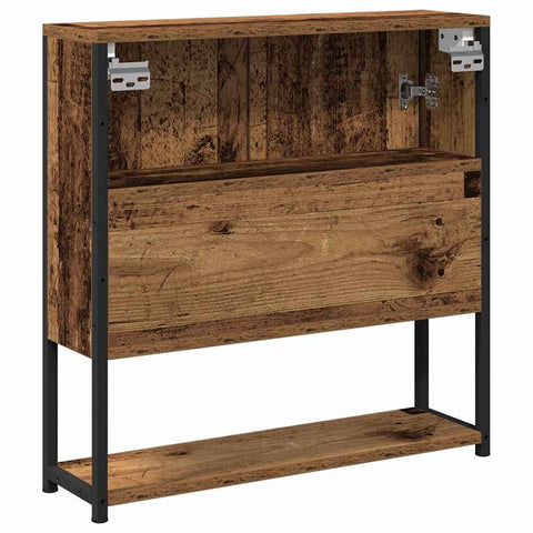 vidaXL Bathroom Mirror Cabinet with Shelf Old wood 60 x 16 x 60 cm