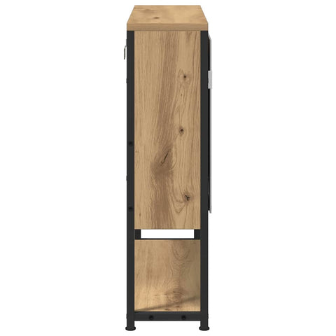 vidaXL Bathroom Mirror Cabinet with Shelf Artisan oak 60 x 16 x 60 cm