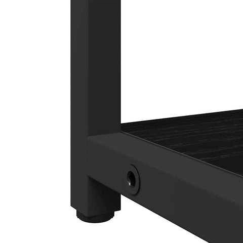 vidaXL Bathroom Mirror Cabinet with Shelf Black oak 60 x 16 x 60 cm