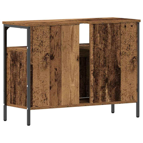 vidaXL Bathroom Sink Cabinet Old wood 80 x 30 x 60 cm Engineered Wood