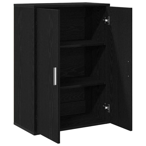 vidaXL Sideboard Black oak 60 x 31 x 84 cm Engineered wood