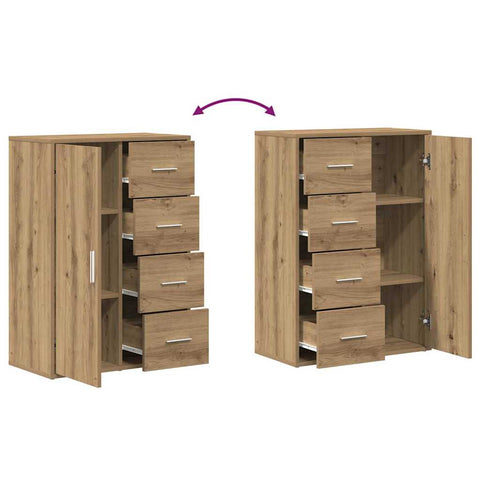 vidaXL Sideboard Artisan oak 60 x 31 x 84 cm Engineered wood